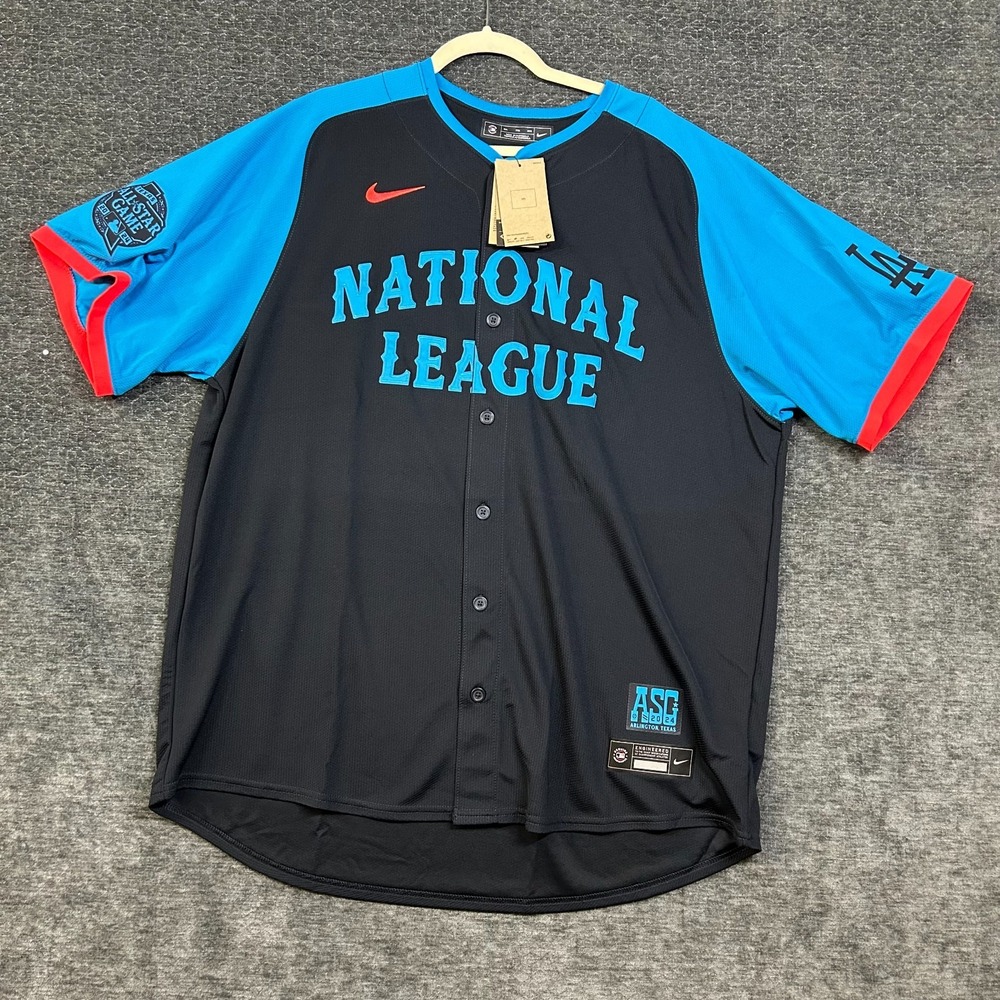 Nike MLB All-Star Ohtani #17 Jersey Mens 2XL Black Blue New With Imperfection